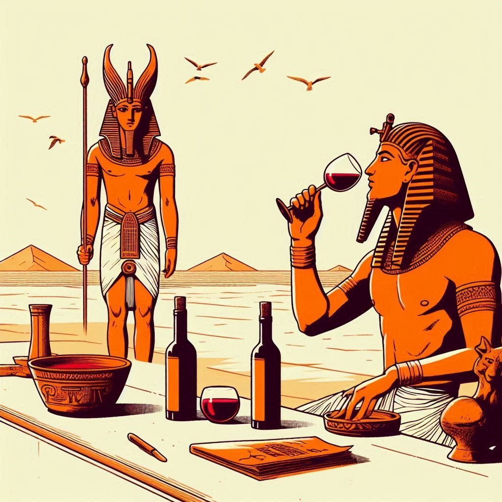 el vino en la religion del antiguo egipto