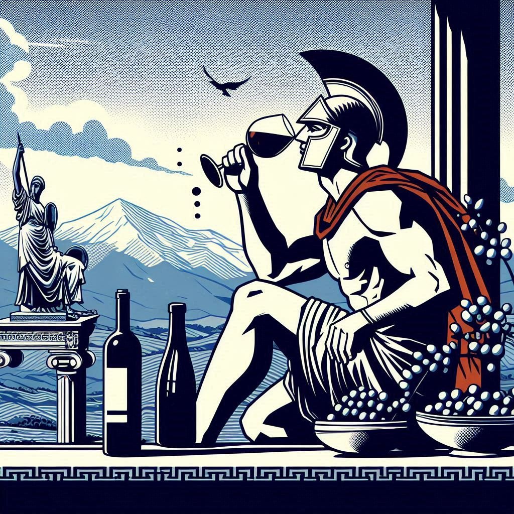 el vino en la mitologia griega